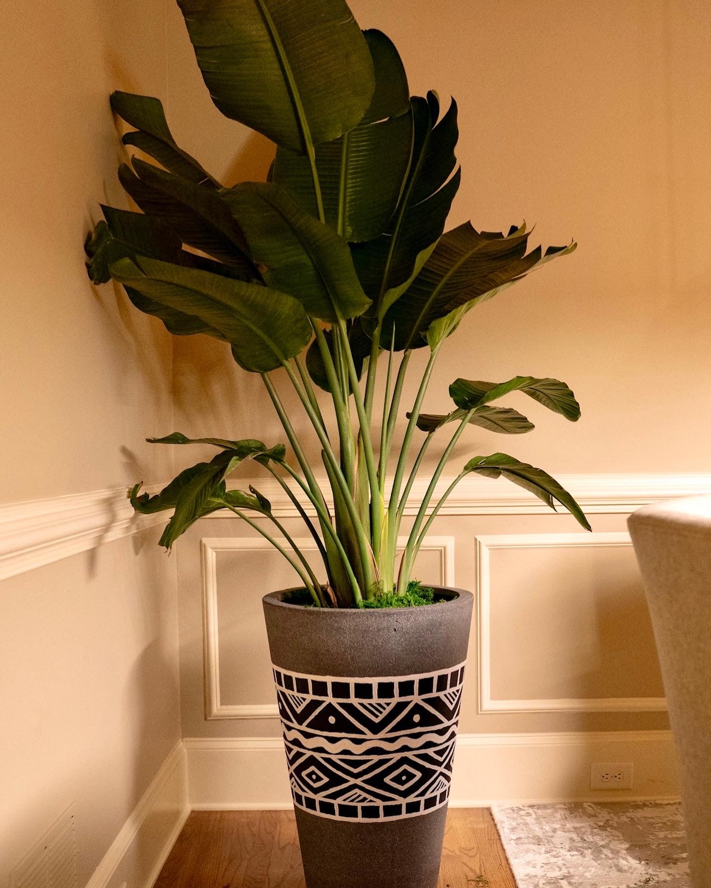 Custom planter by artist Happy Belated Dre